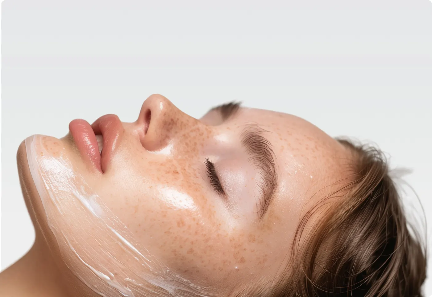 Glowing, hydrated skin after a European facial